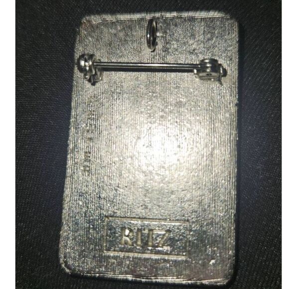 Vintage Charles of the Ritz Signed Chunky Deco Style Necklace Pendant / Brooch - Picture 3 of 5